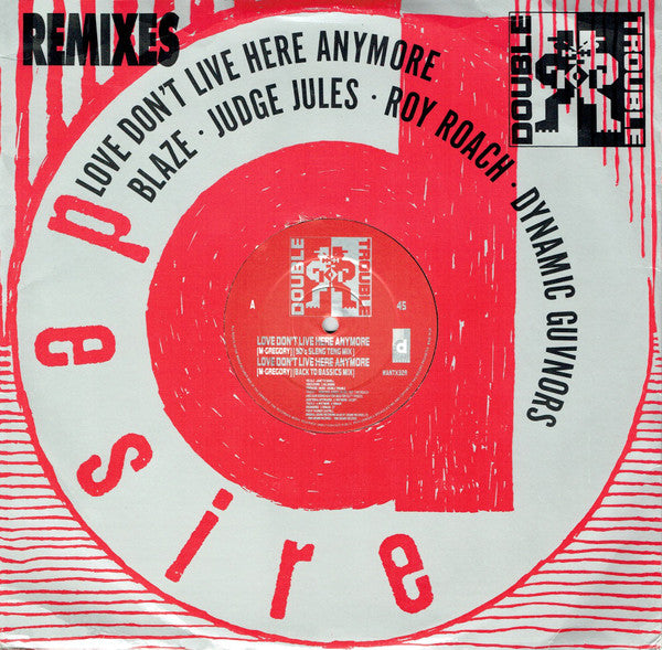 Double Trouble : Love Don't Live Here Anymore (Remixes) (12")