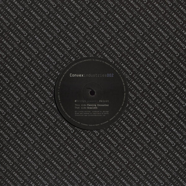 D-Bridge Presents Velvit : Passing Encounter / Scarlett (10")