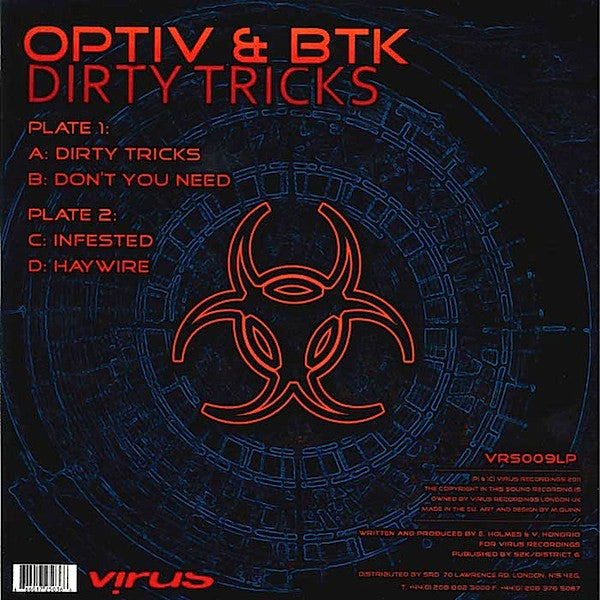 Optiv & BTK : Dirty Tricks EP (2x12", EP)