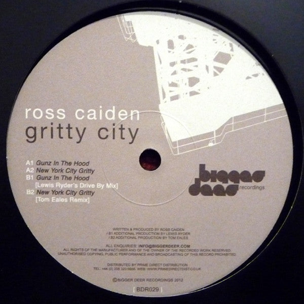 Ross Caiden : Gritty City (12")