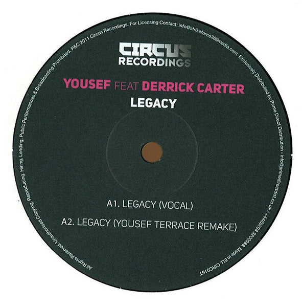 Yousef Feat. Derrick Carter : Legacy (12")