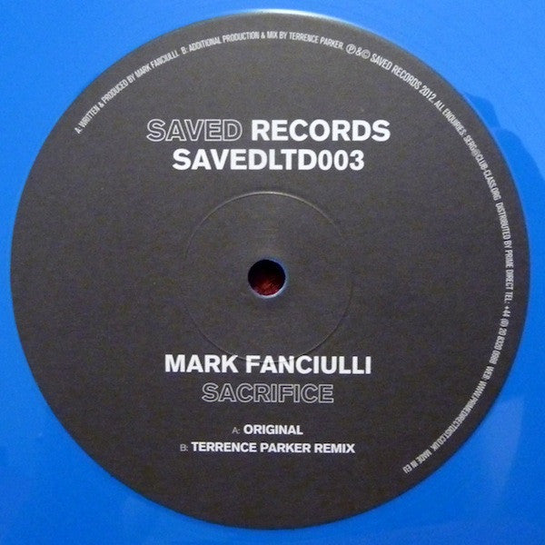 Mark Fanciulli : Sacrifice (12", Blu)