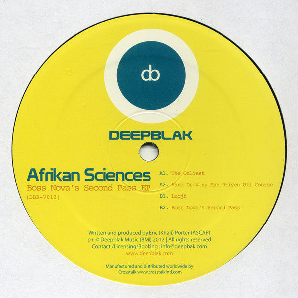 Afrikan Sciences : Boss Nova's Second Pass EP (12", EP)