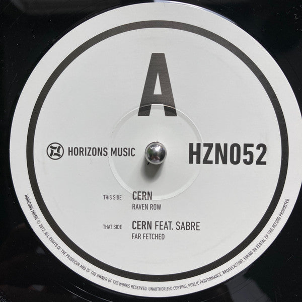 Cern (4) : Raven Row / Far Fetched (Feat. Sabre) (12")