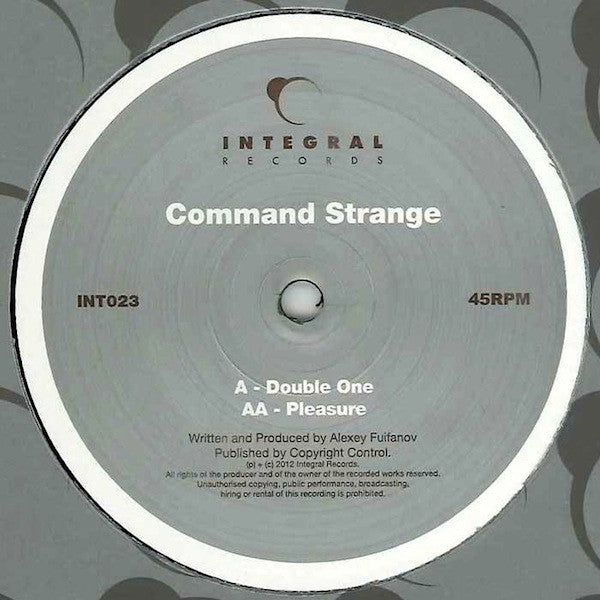 Command Strange : Double One / Pleasure (12")