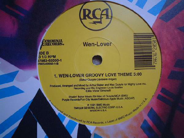 Wen-Lover : So Groovy Now (12")