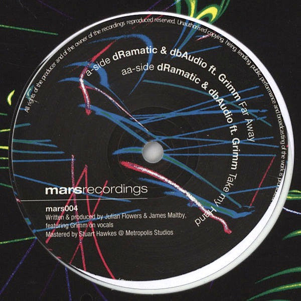 dRamatic & dbAudio ft. Grimm (9) : Far Away / Take My Hand (12", Whi)