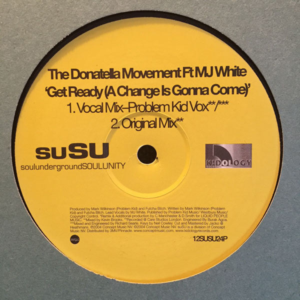 Donatella Movement Ft. MJ White : Get Ready (A Change Is Gonna Come) (12")