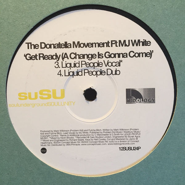 Donatella Movement Ft. MJ White : Get Ready (A Change Is Gonna Come) (12")