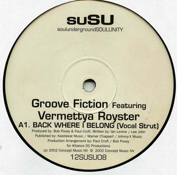 Groove Fiction Featuring Vermettya Royster : Back Where I Belong (12")