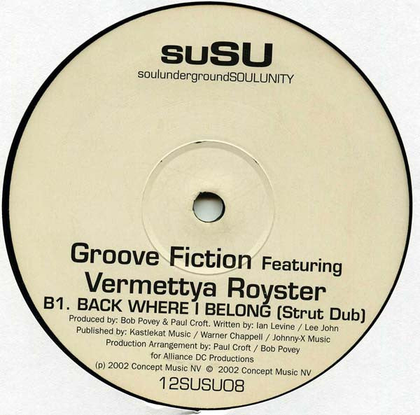 Groove Fiction Featuring Vermettya Royster : Back Where I Belong (12")