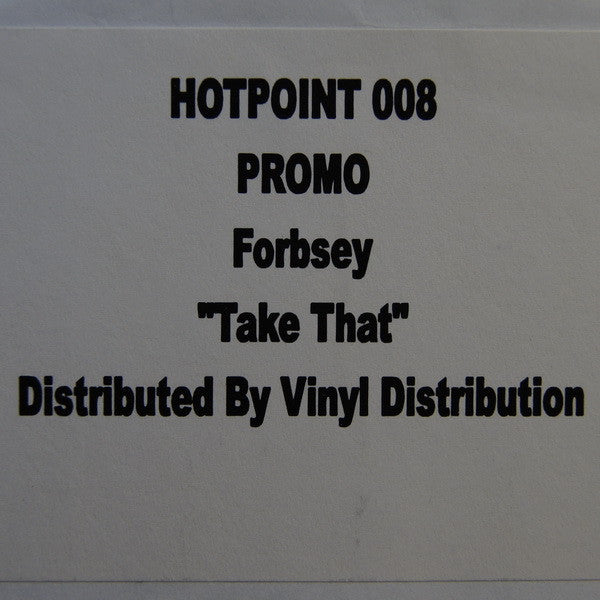 Forbsey : Take That (12", Unofficial)