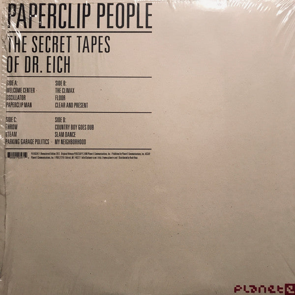 Paperclip People : The Secret Tapes Of Dr. Eich (2xLP, Album, Ltd, RM)