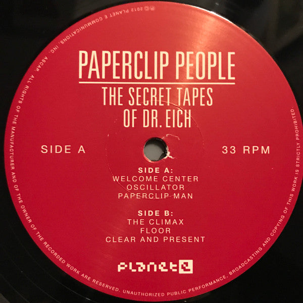 Paperclip People : The Secret Tapes Of Dr. Eich (2xLP, Album, Ltd, RM)