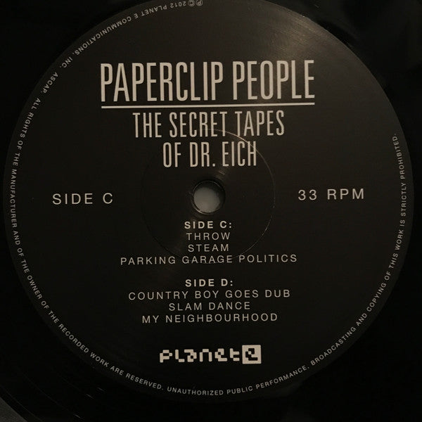 Paperclip People : The Secret Tapes Of Dr. Eich (2xLP, Album, Ltd, RM)
