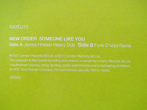 New Order : Someone Like You (12", MP, Promo)
