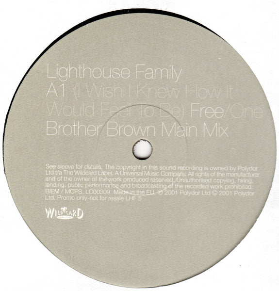 Lighthouse Family : (I Wish I Knew How It Would Feel To Be) Free / One  (Brother Brown Remixes) (12", Promo)