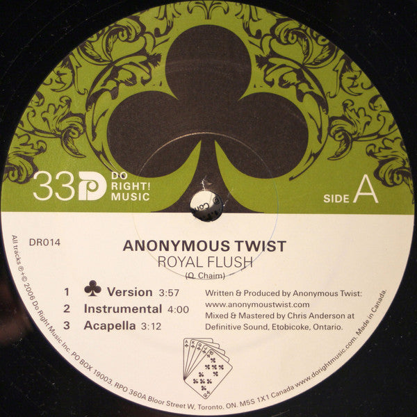 Anonymous Twist : Royal Flush (12")