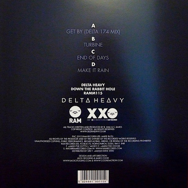 Delta Heavy : Down The Rabbit Hole (2x12", EP)