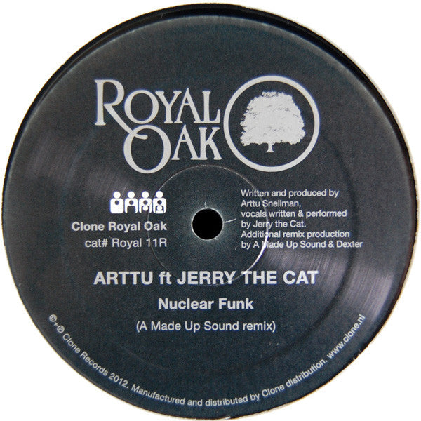 Arttu ft Jerry The Cat : Get Up Off It / Nuclear Funk (Remixes) (12")