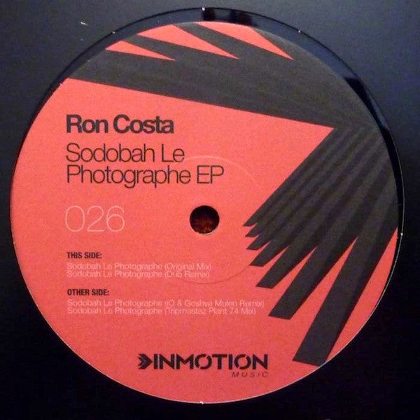 Ron Costa : Sodobah Le Photographe EP (12")