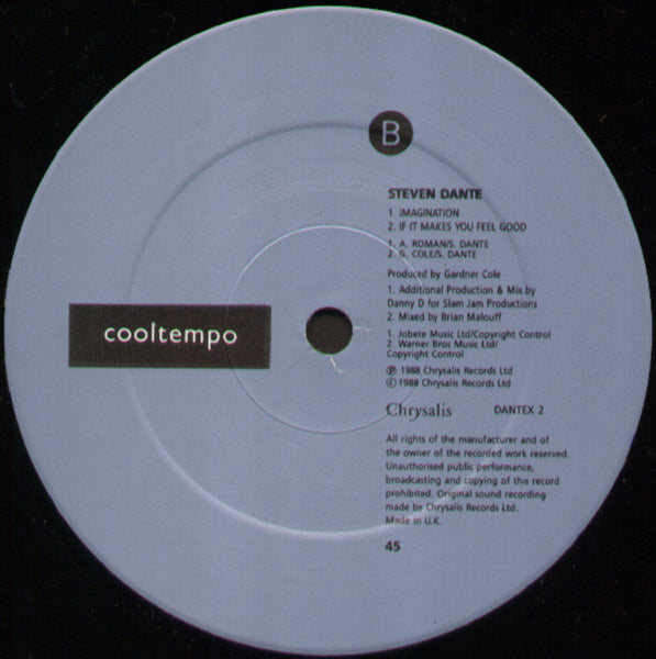 Steven Dante : Imagination (12")