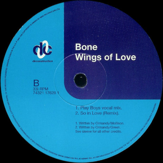 Bone (2) : Wings Of Love (12")