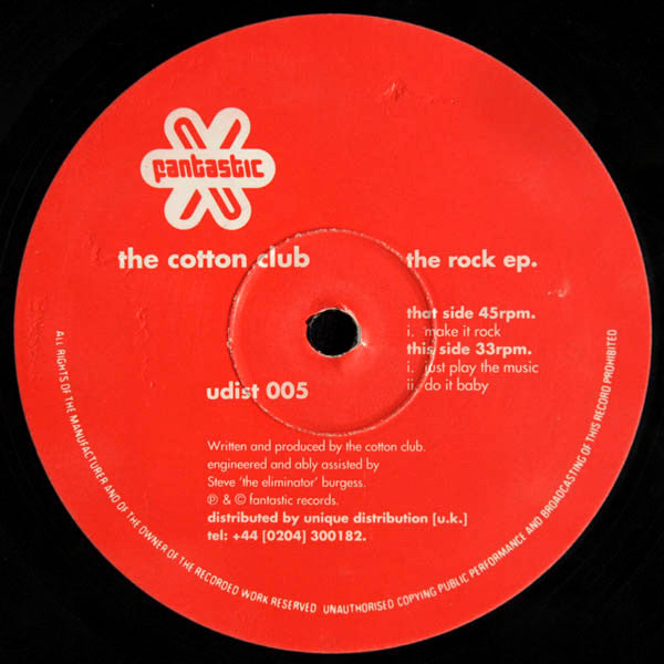 Cotton Club : The Rock EP (12", EP)