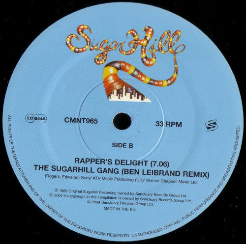 Sugarhill Gang : Rapper's Delight (12", Single, RE)