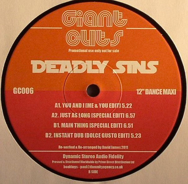 Deadly Sins (6) : Giant Cuts Vol. 6 (12", Promo)