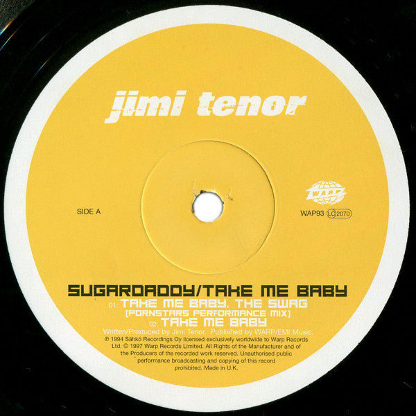 Jimi Tenor : Sugardaddy / Take Me Baby (12")