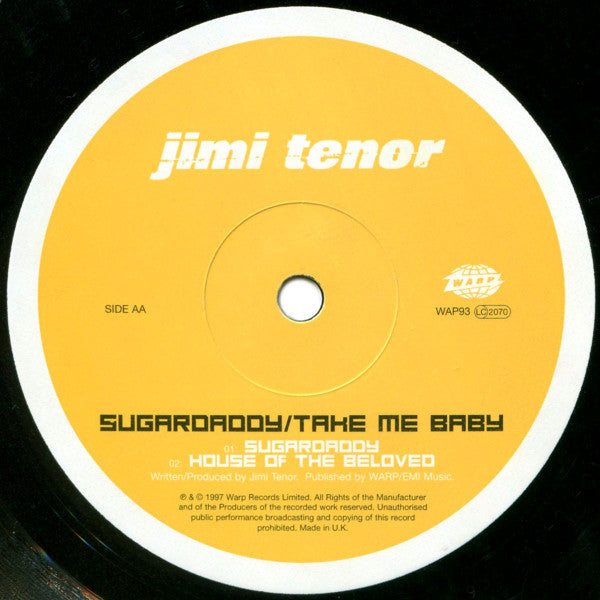 Jimi Tenor : Sugardaddy / Take Me Baby (12")