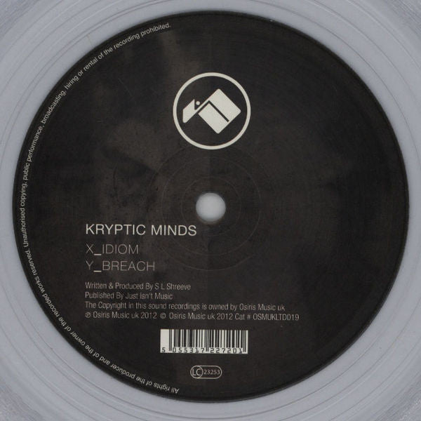 Kryptic Minds : Idiom / Breach (12", Ltd, Cle)