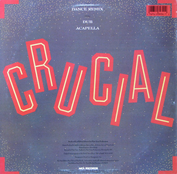 New Edition : Crucial (12", Single)