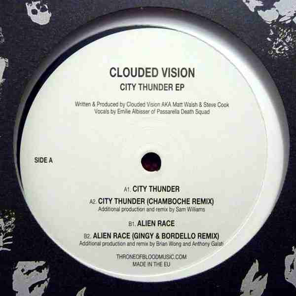 Clouded Vision : City Thunder EP (12", EP)