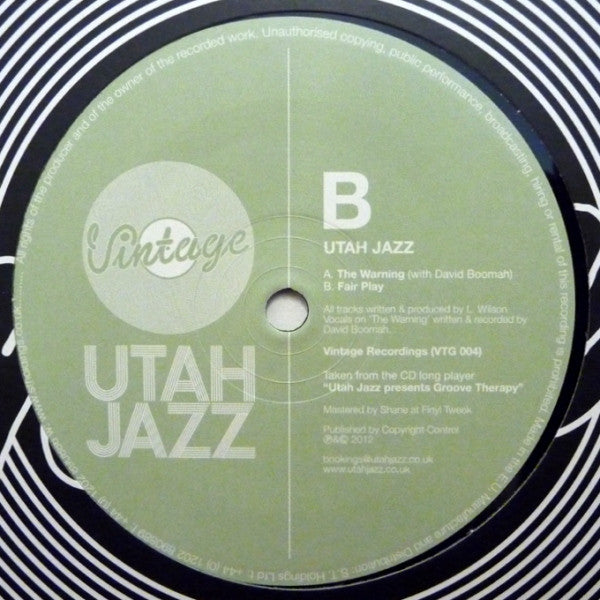 Utah Jazz : Groove Therapy (12")