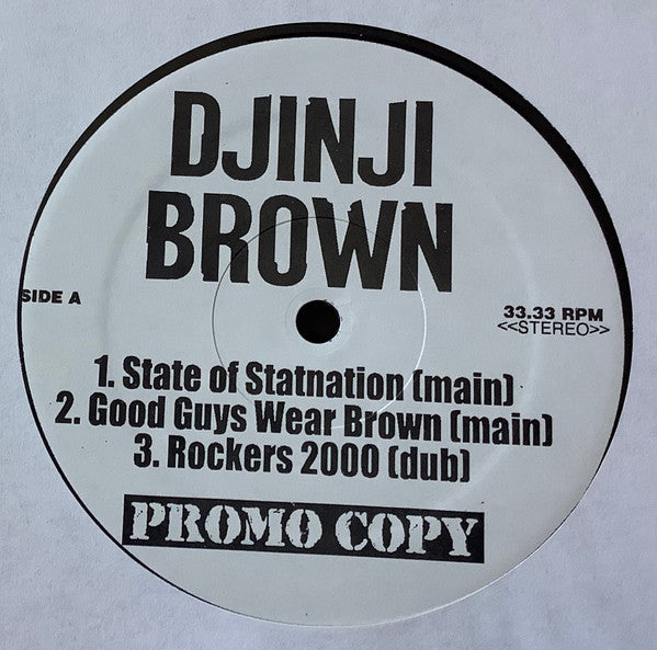 Djinji Brown : S.O.S. (12", Promo)