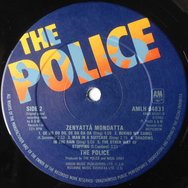 The Police : Zenyatta Mondatta (LP, Album)