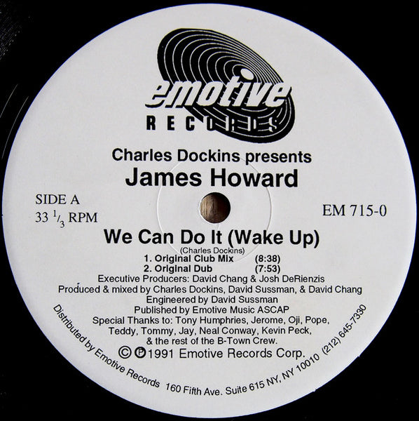 Charles Dockins Presents James Howard : We Can Do It (Wake Up) (12")