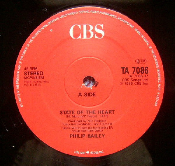 Philip Bailey : State Of The Heart (12")