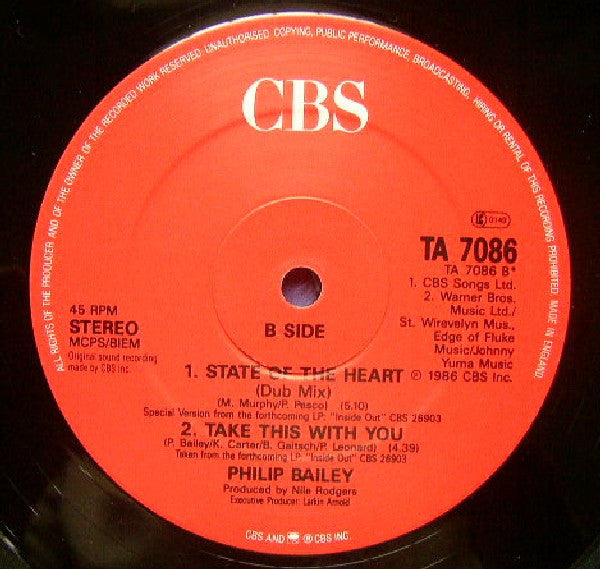 Philip Bailey : State Of The Heart (12")