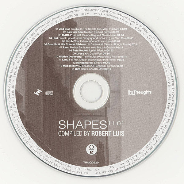 Robert Luis : Shapes 11:01 (2xCD, Comp)