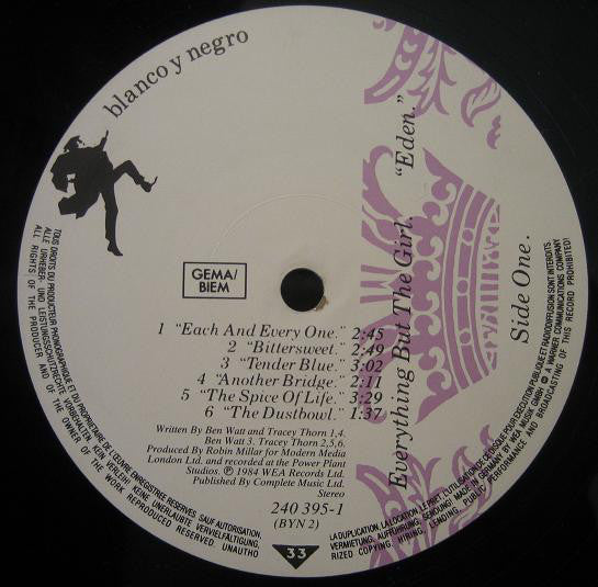 Everything But The Girl : Eden (LP, Album)