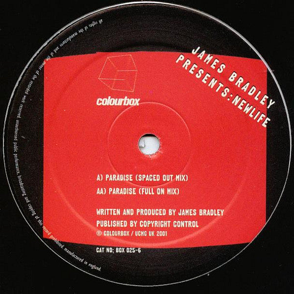 James Bradley Presents Newlife : Paradise (12")