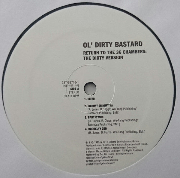 Ol' Dirty Bastard : Return To The 36 Chambers: The Dirty Version (2xLP, Album, RE)