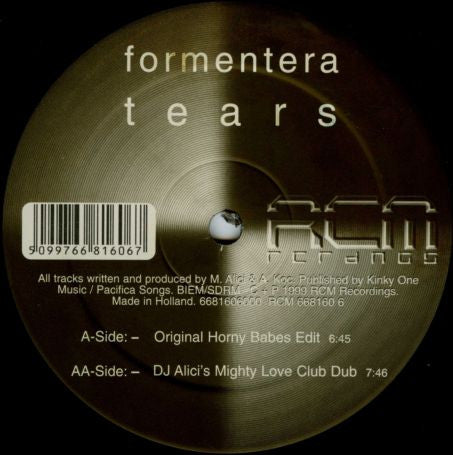 Formentera : Tears (12")