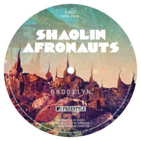 The Shaolin Afronauts : Brooklyn (12", Single, Ltd, Num + File, FLAC, MP3, Single)