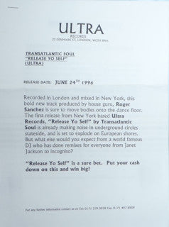 Roger Sanchez Presents Transatlantic Soul : Release Yo Self (12")
