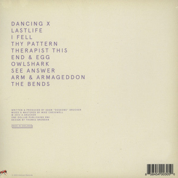Dose One : G Is For Deep (LP, Album)