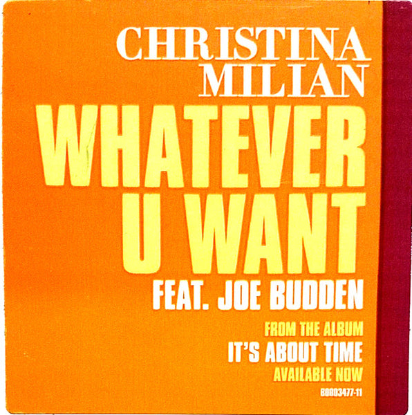 Christina Milian : Whatever U Want (12", Promo)